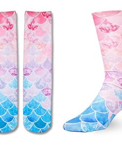 Funny Mermaid Gifts for Girls, Gifts for Daughters, Kids Who Love Mermaid, Cute Mermaid Socks for Girls 4-7 Years Old